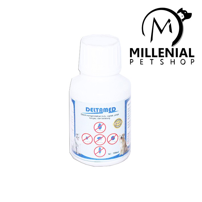 Deltamed 100 ml Obat Kutu Mandi Anjing Kucing 100ml