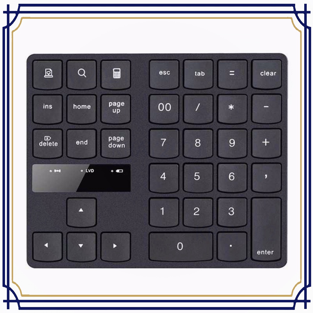 Keypad Numeric Multimedia Wireless 2.4GHz 35 Buttons KB020