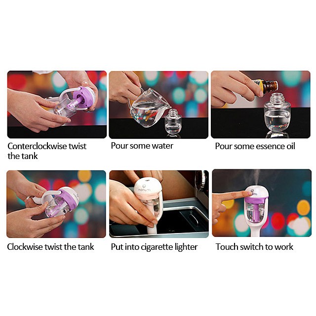 Nanum Mini CAR HUMIDIFIER - Diffuser Aromatherapy