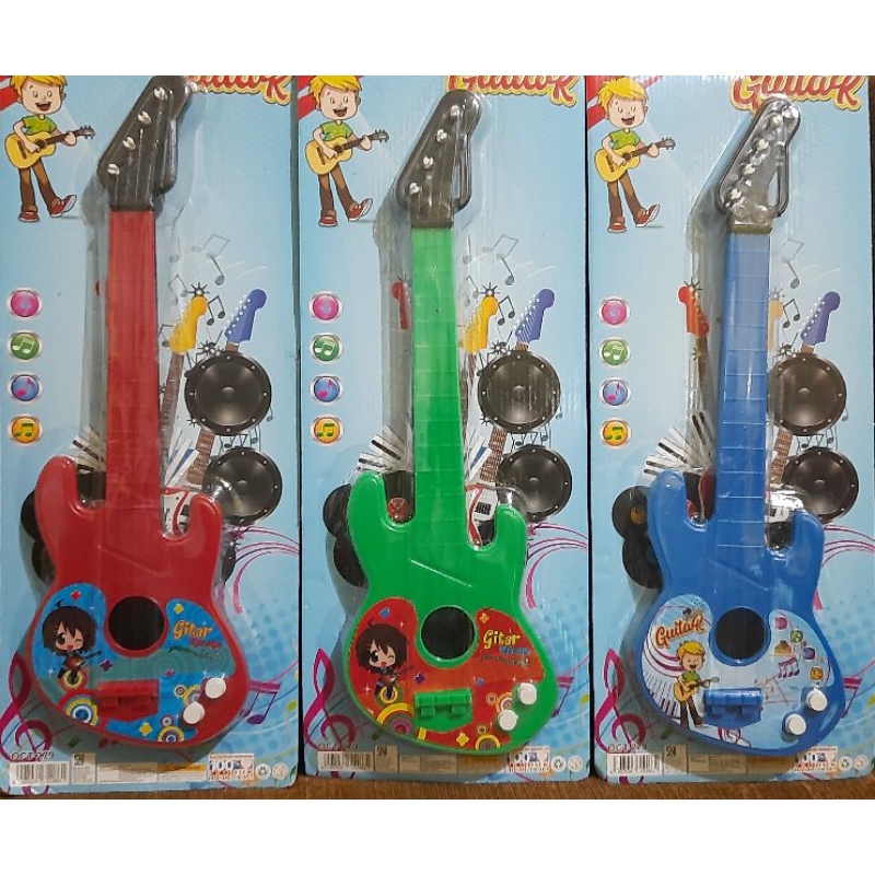 Mainan gitar gitaran alat musik mainan gitar plastik gitar melody