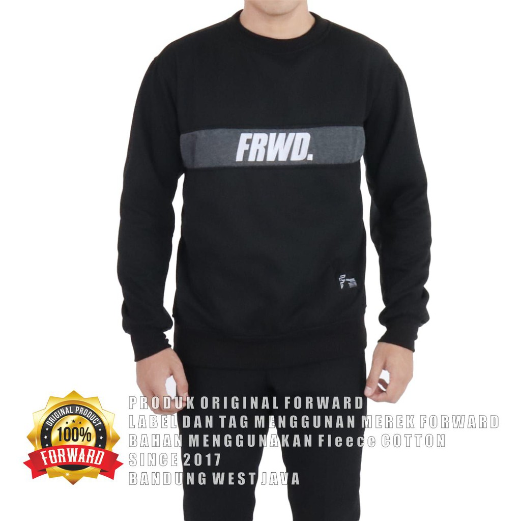 Jaket pria sweater hoodie creawneck forward system