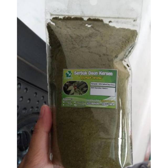 

Bubuk/serbuk daun Kersen Kemasan 250 gram