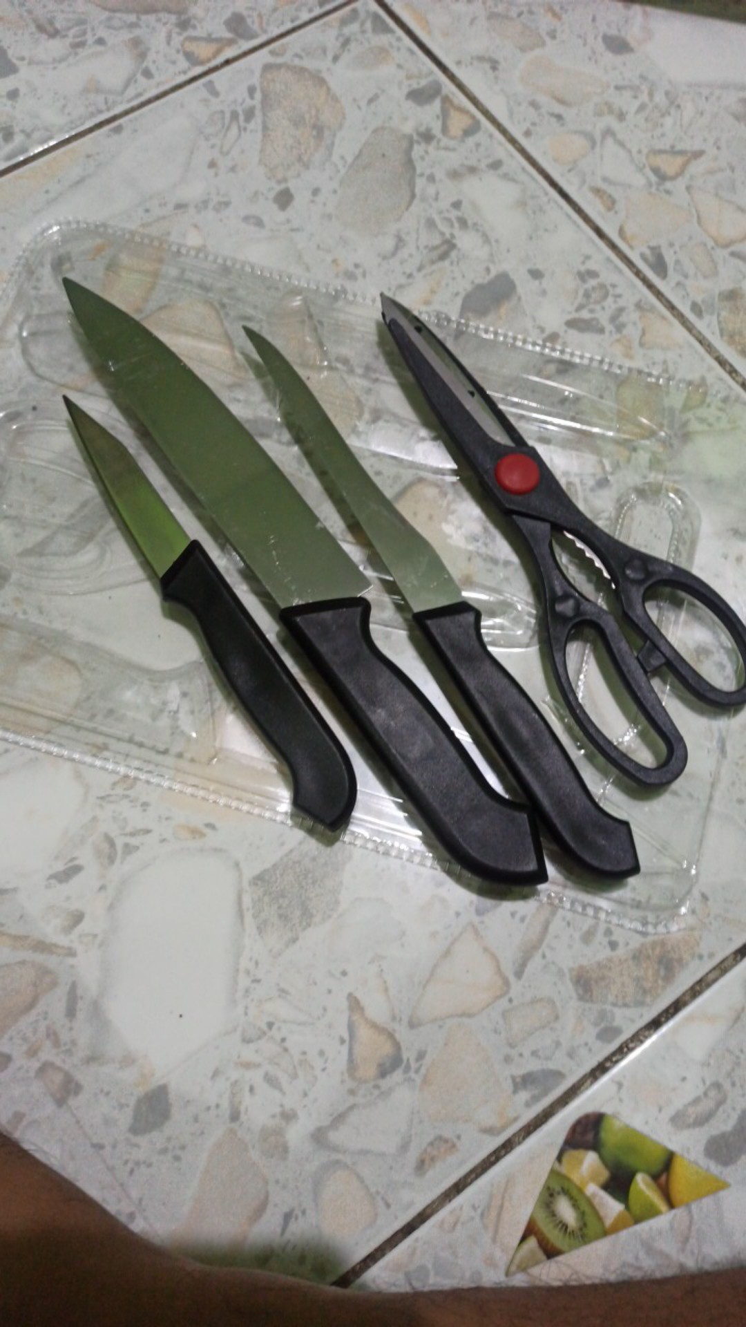 Pisau Dapur Full Set Talenan Dan Gunting Harga Pisau Dapur Anti Karat