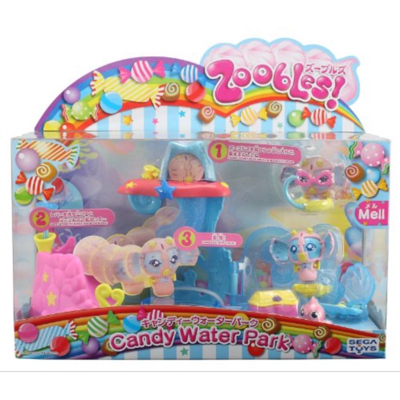 figure zoobles playset candy water park sega toys
