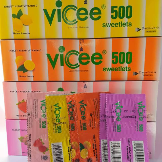 Vicee 500 mg Sweetless Vitamin C 1 BOX