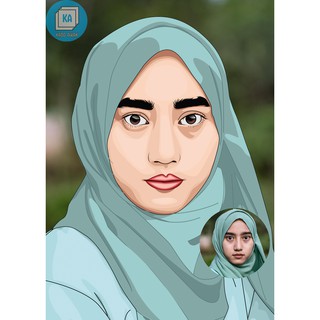 VECTOR ART/ILUSTRASI/KARTUN WAJAH UNIK UNTUK HADIAH ULTAH/WISUDA/ANNIV