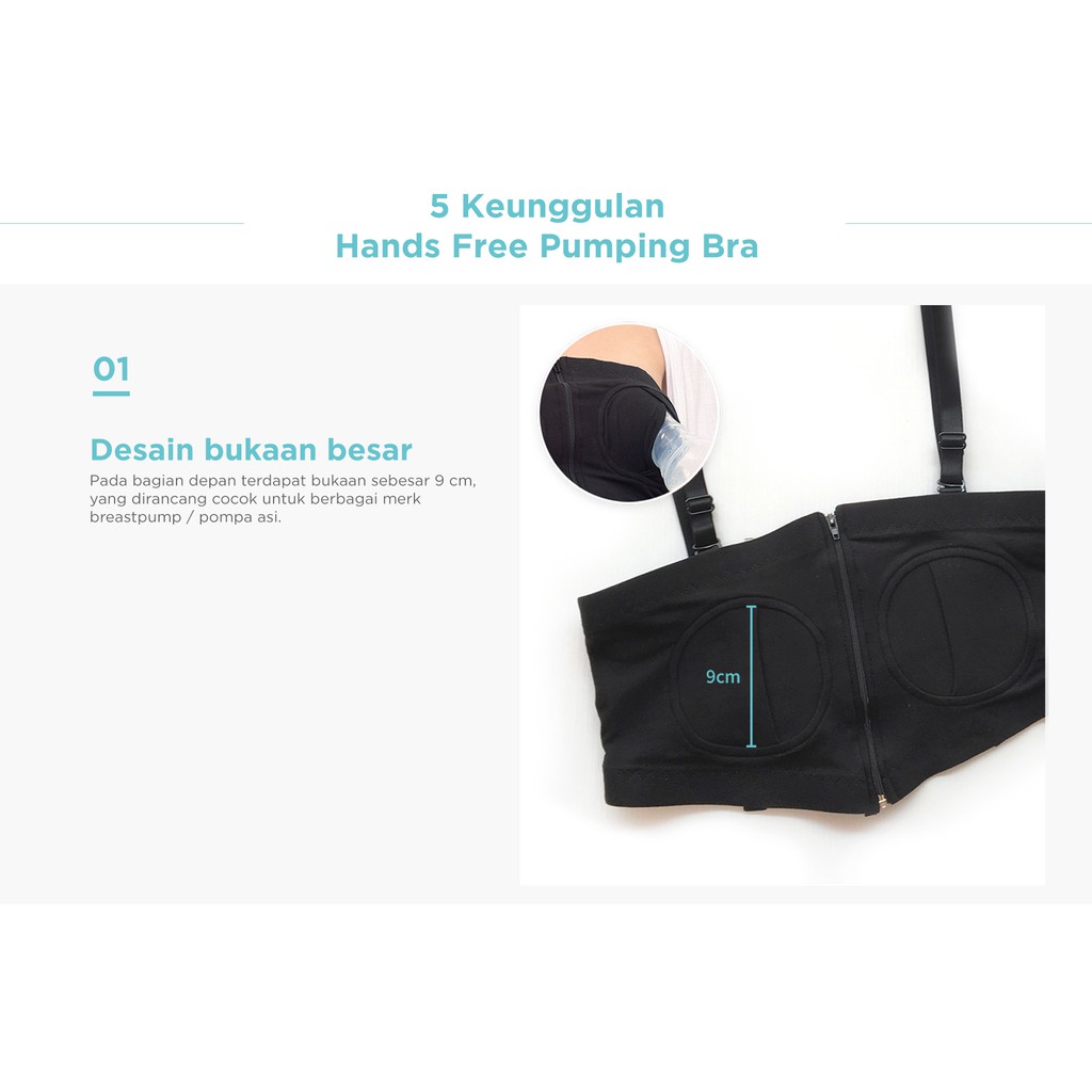 [PROMO] Mooimom Hands Free Pumping Bra Penyangga Pompa ASI