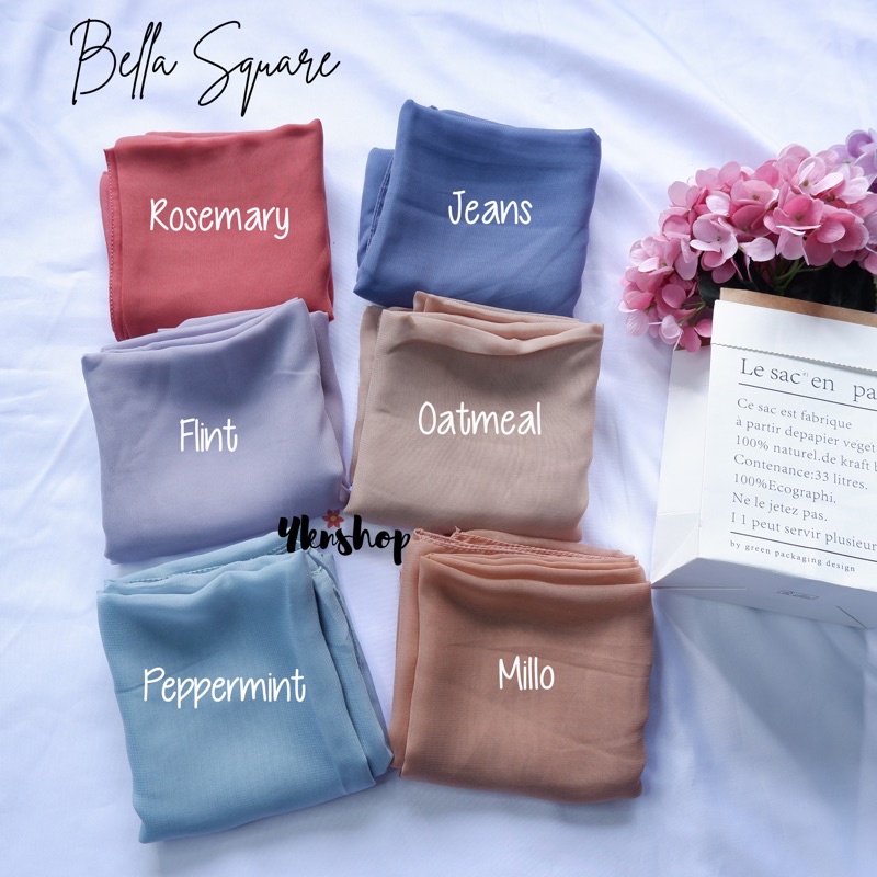 [Part 1] Bella Square / Jilbab Segiempat Pollycotton