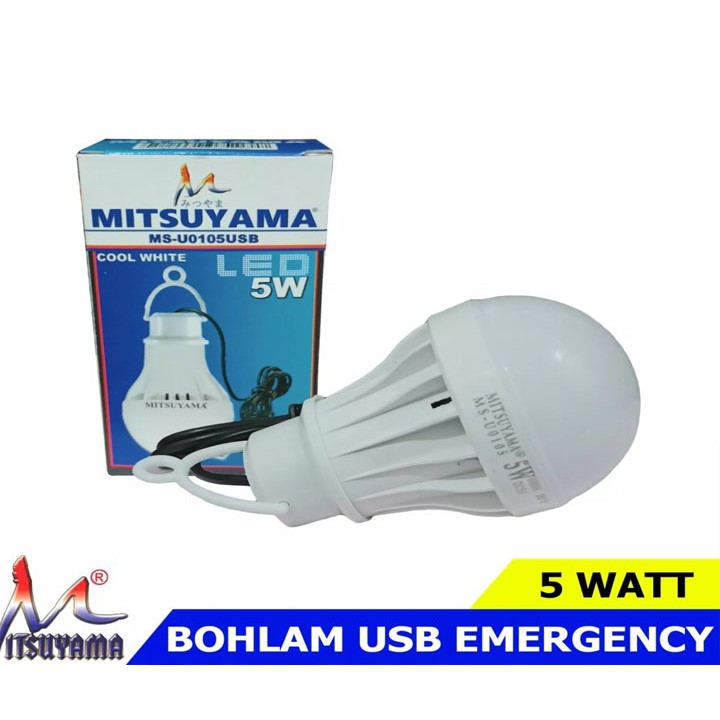 Lampu Bohlam Emergency USB 5 Watt - Lampu