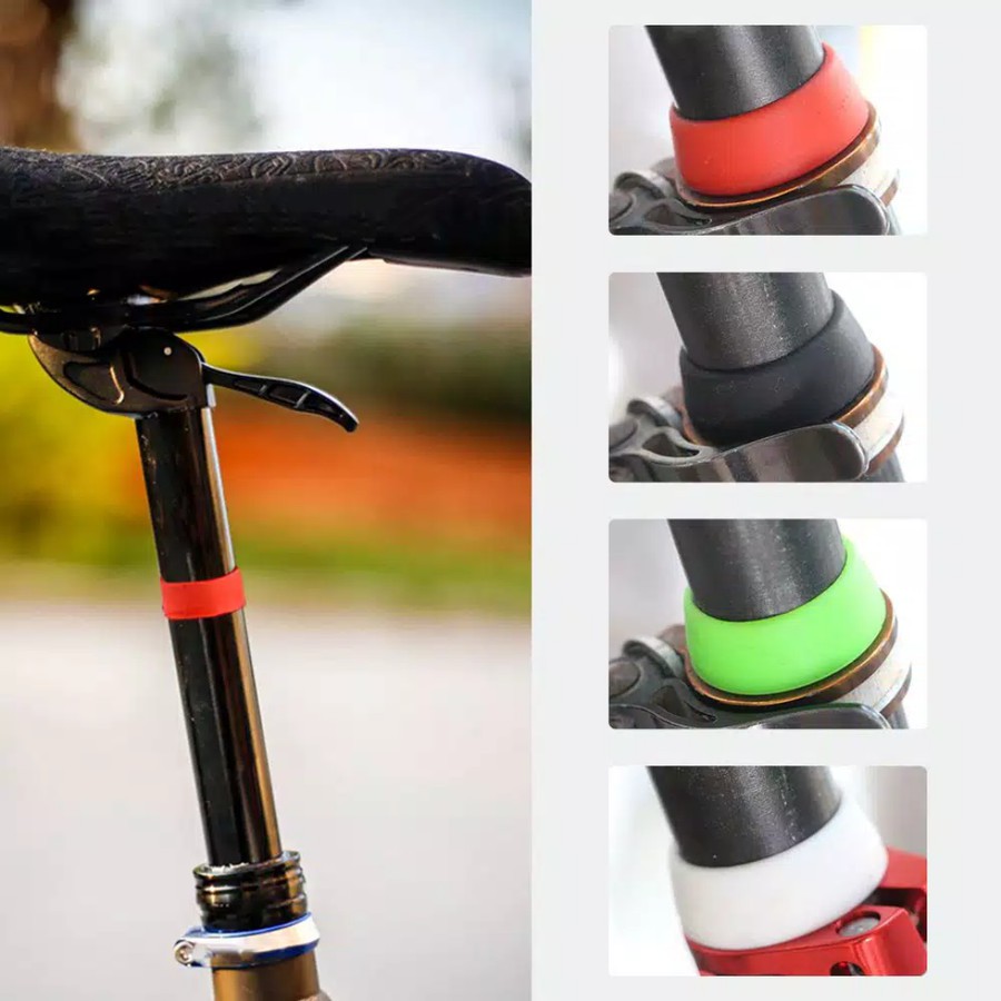 Karet pelindung tiang seatpost dust cover ring rubber silicone 25 - 35 mm