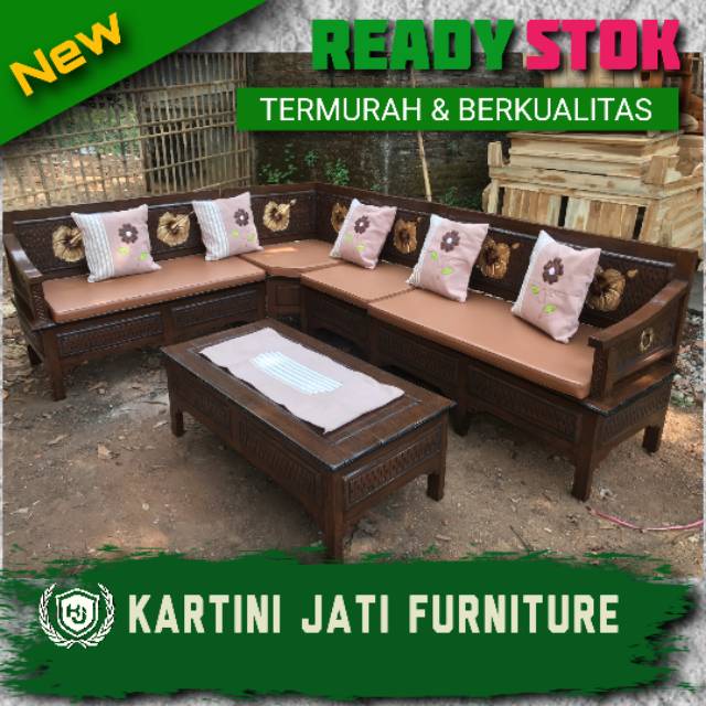  kursi  tamu kursi  sudut  kursi  sofa  jepara  Shopee Indonesia