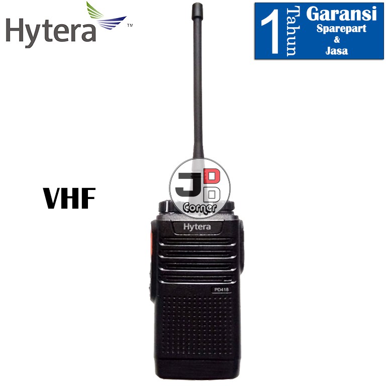 HT Hytera PD418 VHF Digital Analog ORIGINAL Baru Garansi 1 Tahun PD 418