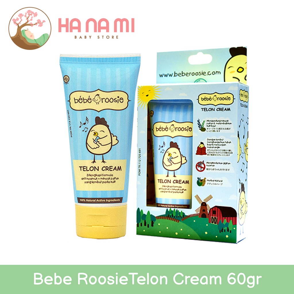 Bebe Roosie Telon Cream 60gr | Minyak Telon Pump