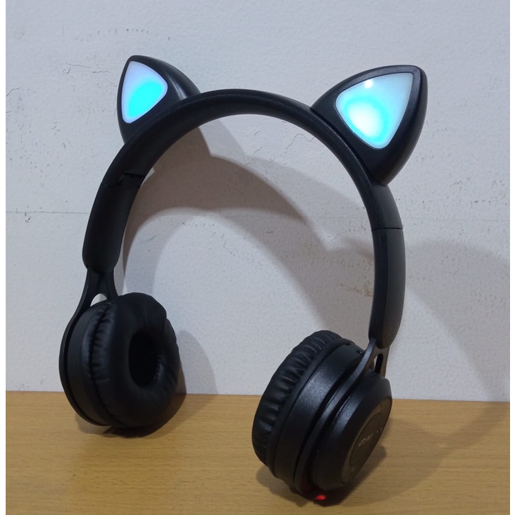 NEW Headphone Wireless Y08 Telinga Kucing Bluetooth 5.0 Headphone Macaron Y-08 Ear Cat