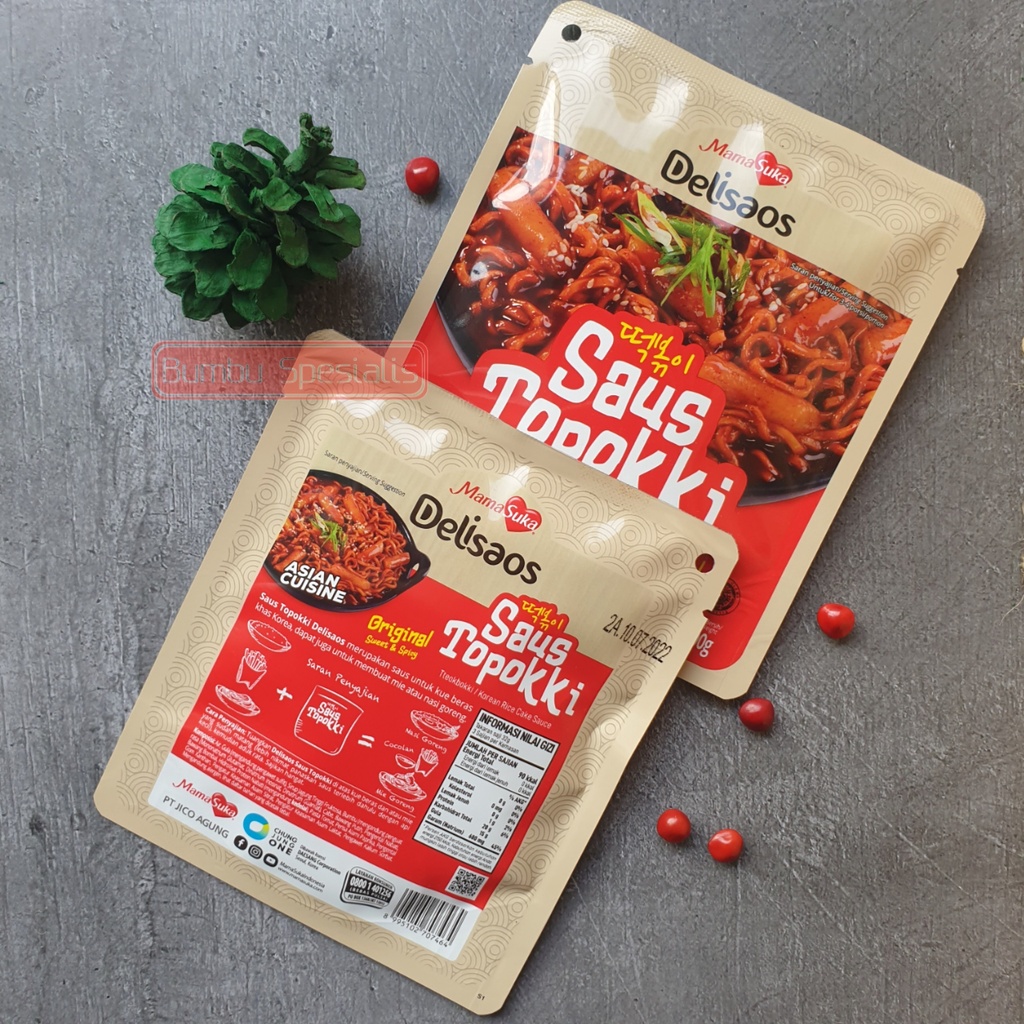 Saus Topokki Delisaos Mamasuka Tteokbokki Tokpoki 100gr - Original