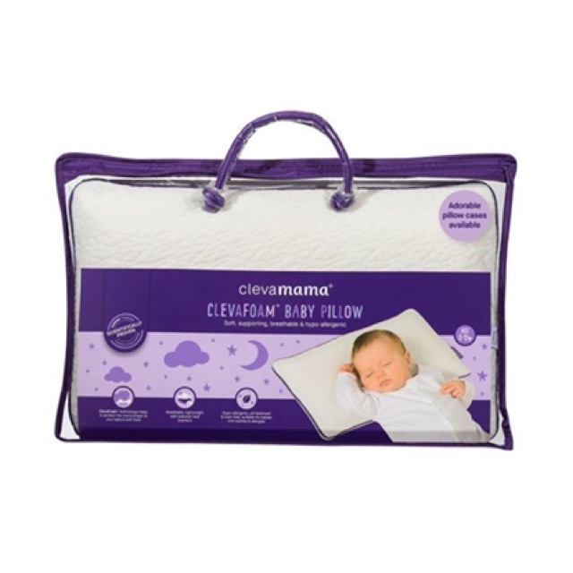 Clevamama Clevafoam Baby Pillow - Bantal bayi anti peyang