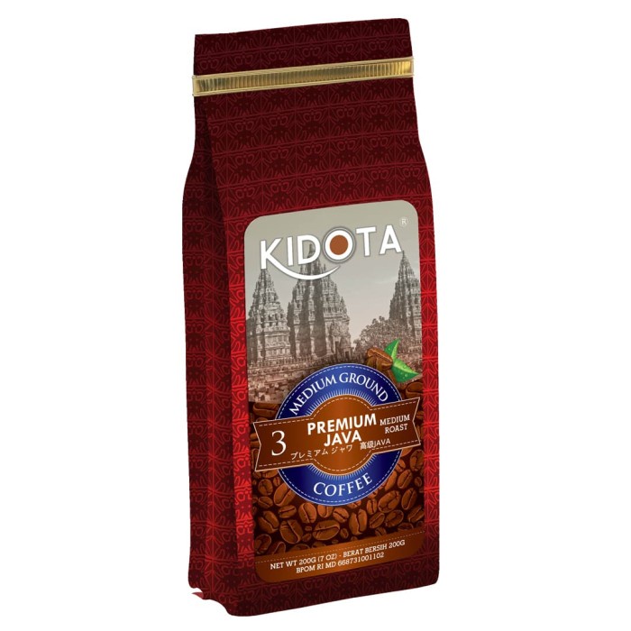 

KOPI KIDOTA PREMIUM JAVA 200 Gram MEDIUM GROUND (KOPI BUBUK KASAR)