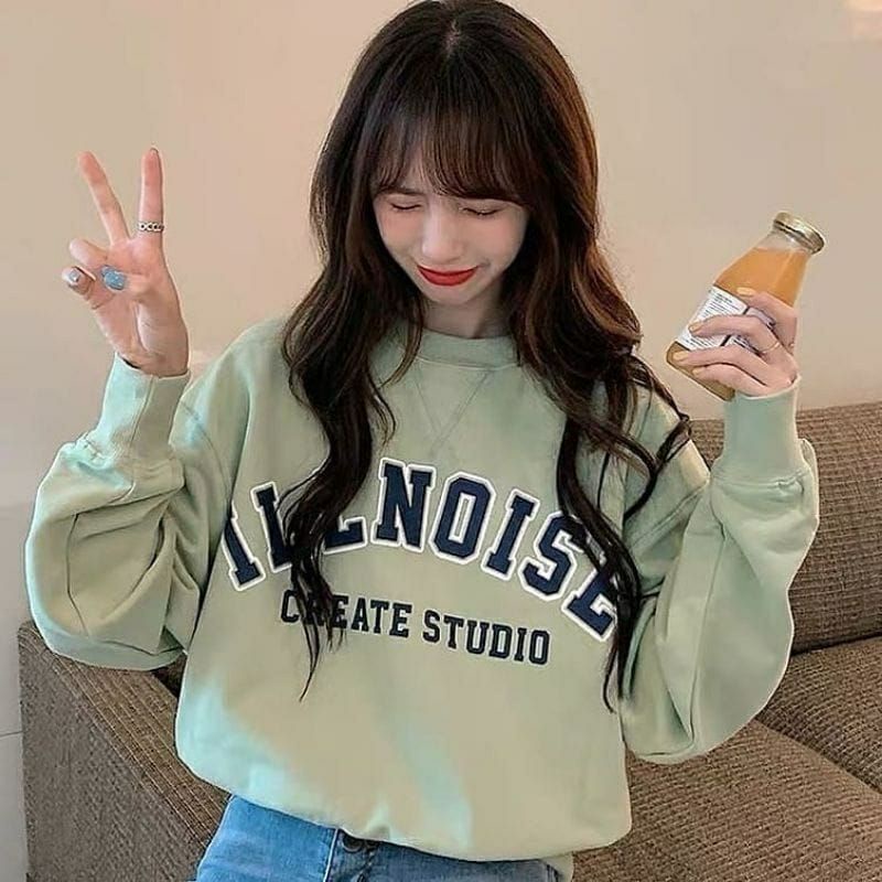 Sweater Oblong Remaja ILLNOIS Matcha Sweater Wanita Sweater Cewek Kaos Oblong Cewek Kaos Oblong Remaja Kaos Oblong Wanita Baju Atasan Wanita Baju Wanita Baju Cewek