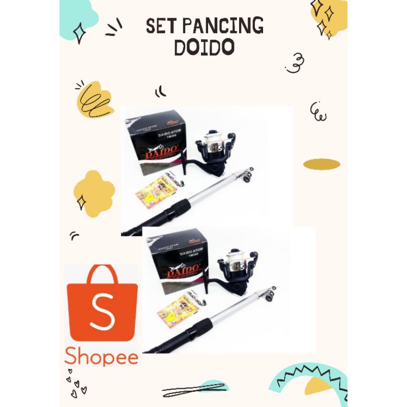 Set Pancing Joran Sambung Fiber|Murah