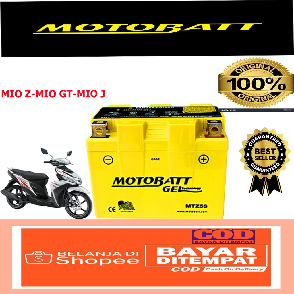 aki motor MIO Z MIO J MIO SOUL GT MOTOBATT MTZ5S ORIGINAL BERKUALITAS GS YUASA