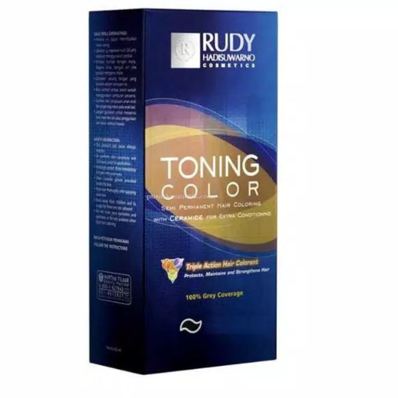 RUDY HADISUWARNO Toning Color Natural Black / Toning Rudi Hitam / Toning Brownies Black