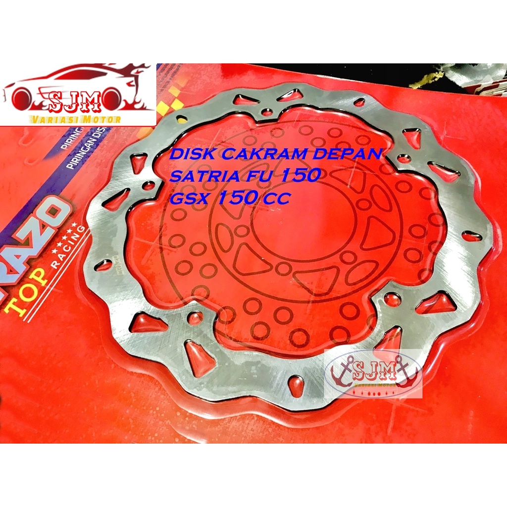 PIRINGAN DEPAN GSX 150CC-satria fu 150cc-SHOGUN SP 125 disc CAKRAM depan SUZUKI GSX 150CC-FU 150cc-SHOGUN SP