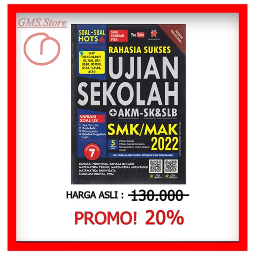 RAHASIA SUKSES UJIAN SEKOLAH + AKM-SK&SLB SMK/MAK 2022