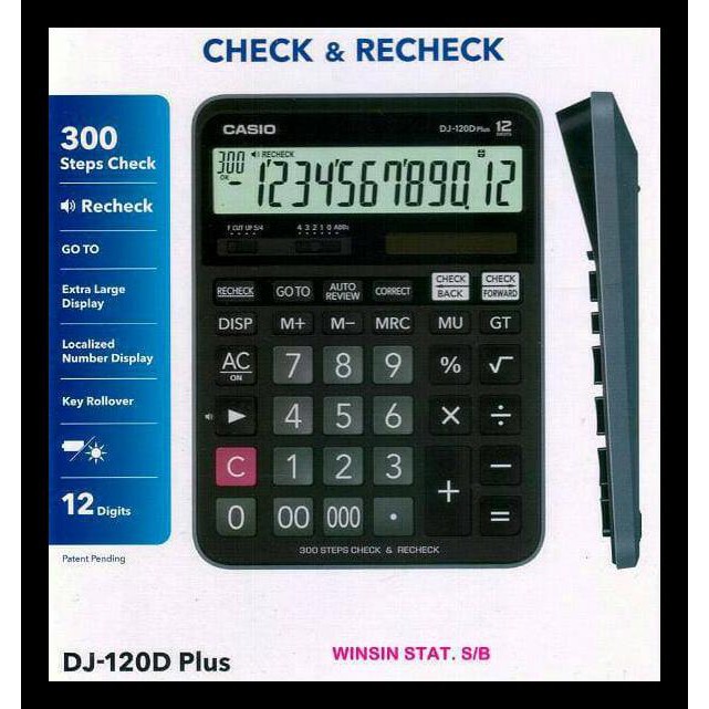 

Big Sale Casio Dj-120D Plus - Kalkulator Cek Ulang - Check Correct Calculator Barang Bagus