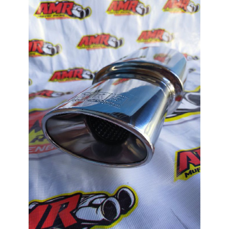 Knalpot Mobil Racing HKS Turbo Oval Polos Fullstainless