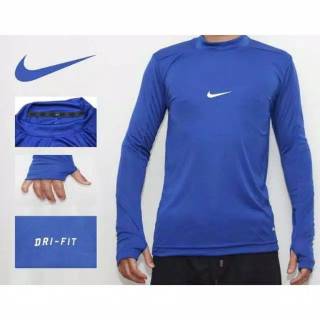 Baselayer manset  baju  kaos ketat panjang thumbole nike  