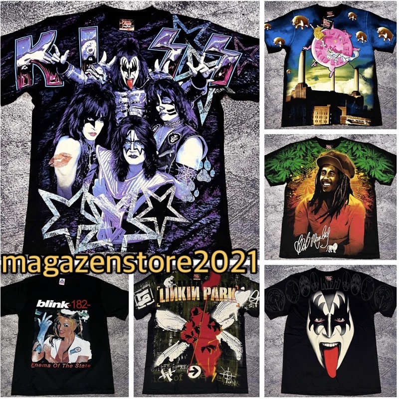 KAOS BAND BOOTLEG THAILAND VINTAGE TEE OVERSIZE PREMIUM TSHIRT PRIA WANITA