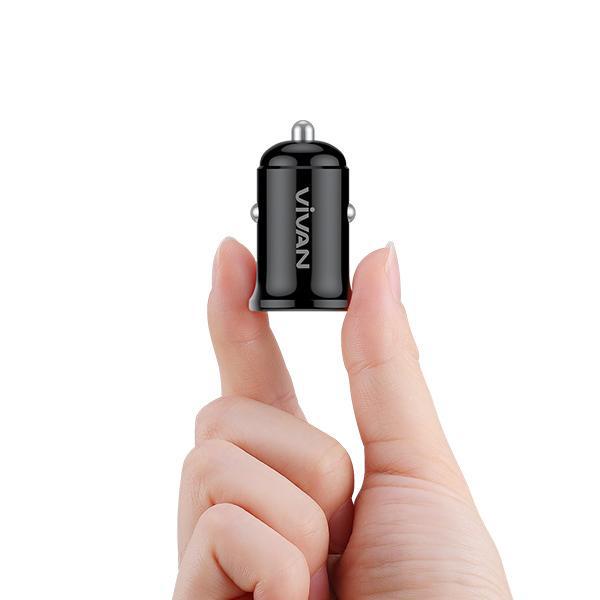 SAVER MOBIL VIVAN CC02C 3.4A Charger Mobil ROBOT RT-C09 Ori 100% Car Charger Mobil Saver Dual Port USB-C &amp; USB-A
