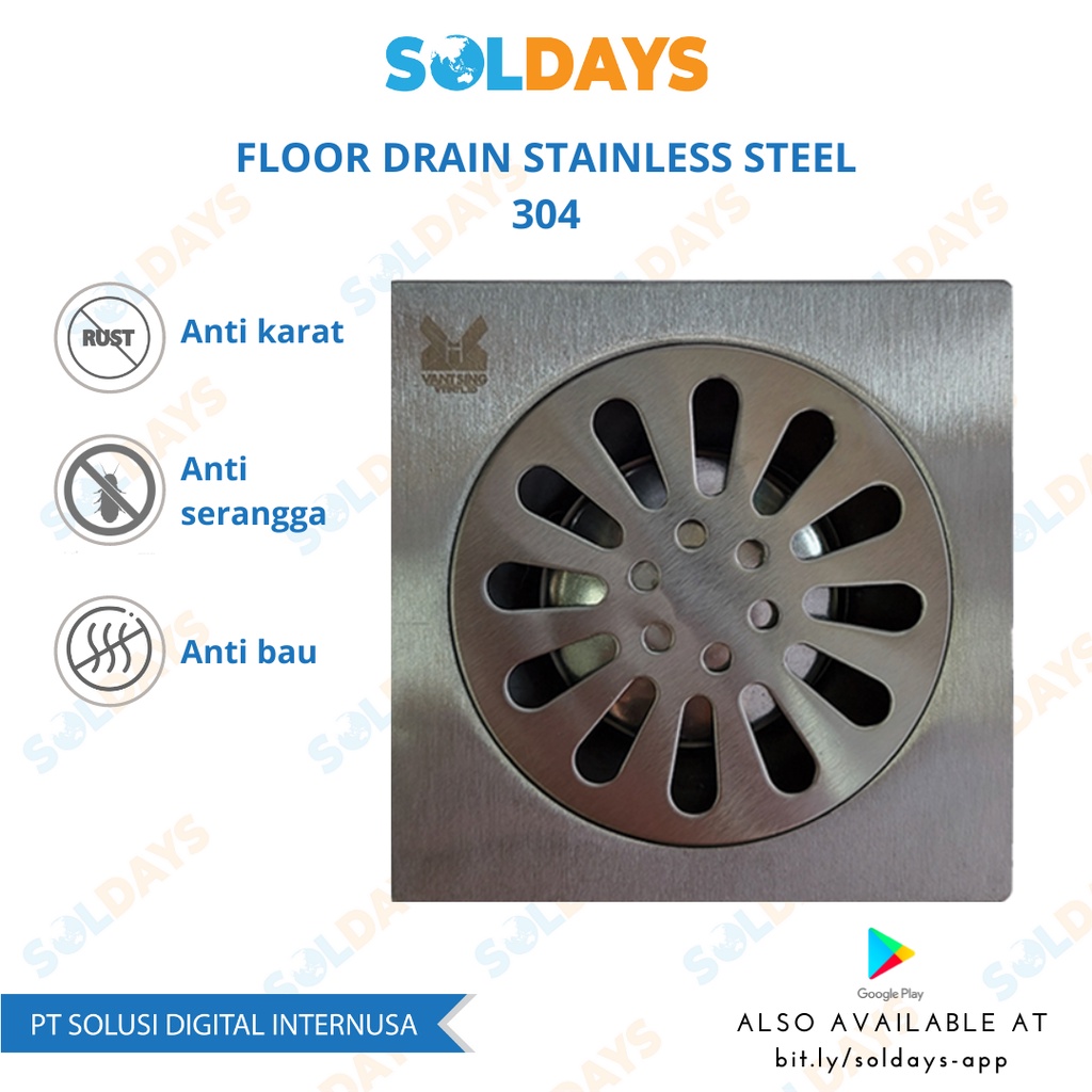 Saringan Got Kamar Mandi / Floor Drain 304 Stainless Steel / Saluran