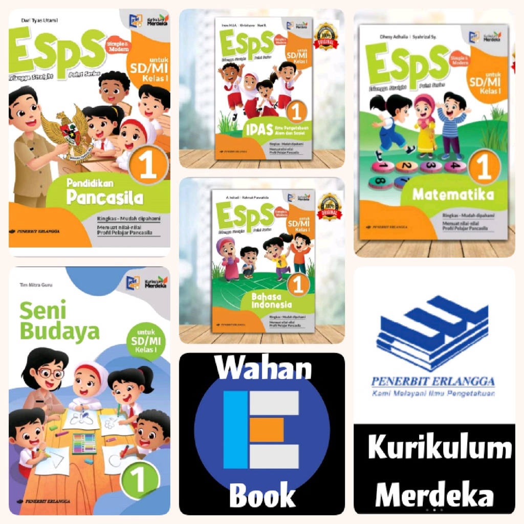 ESPS kelas 1 SD KURIKULUM MERDEKA penerbit ERLANGGA