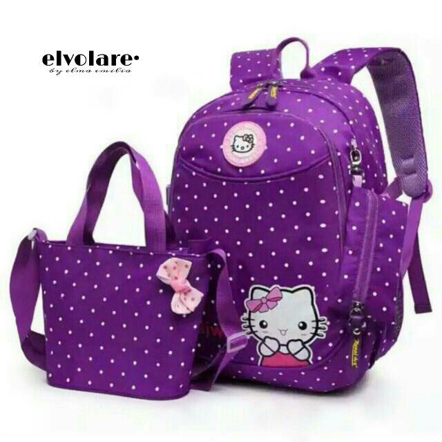 MJS 460 - RANSEL ANAK CERIA 3 IN 1 HELLO KITTY