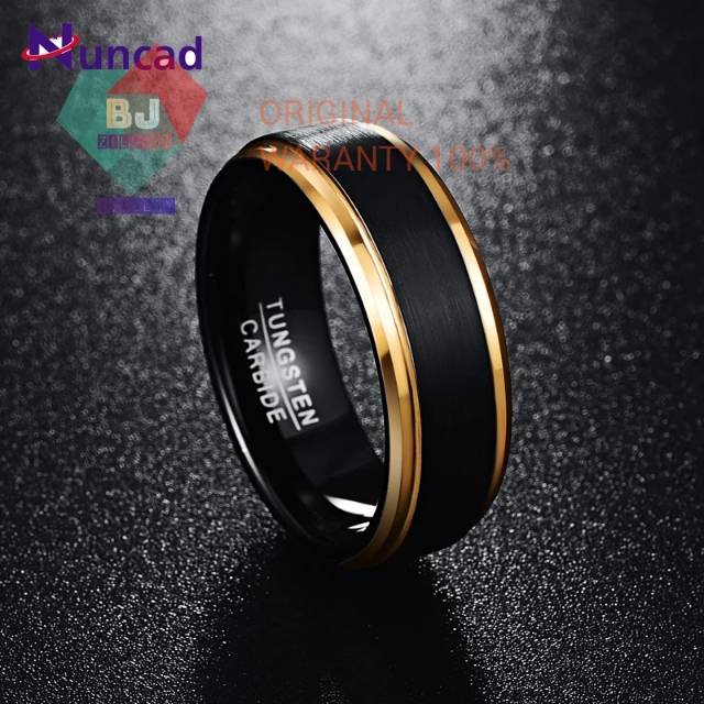 Cincin Tungsten Baja Ceramic Kualitas Premium Carbide Cincin Super