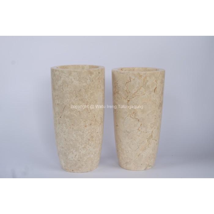 VAS BUNGA BESAR MARMER POT BUNGA MARMER / MARBLE VASE HANDCRAFT Best Seller