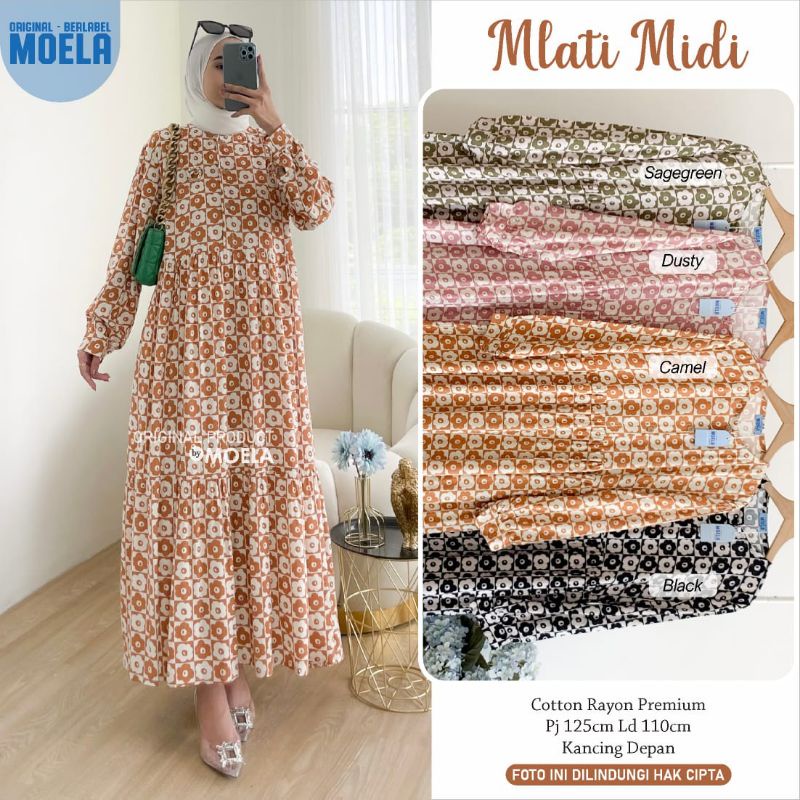 MLATI MIDI DRESS GAMIS BY MOELA