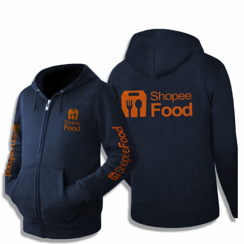Jaket Shp Fooddddd Driver Jaket Driver Makanan Jaket Driver Oranye Jaket Driver Orange