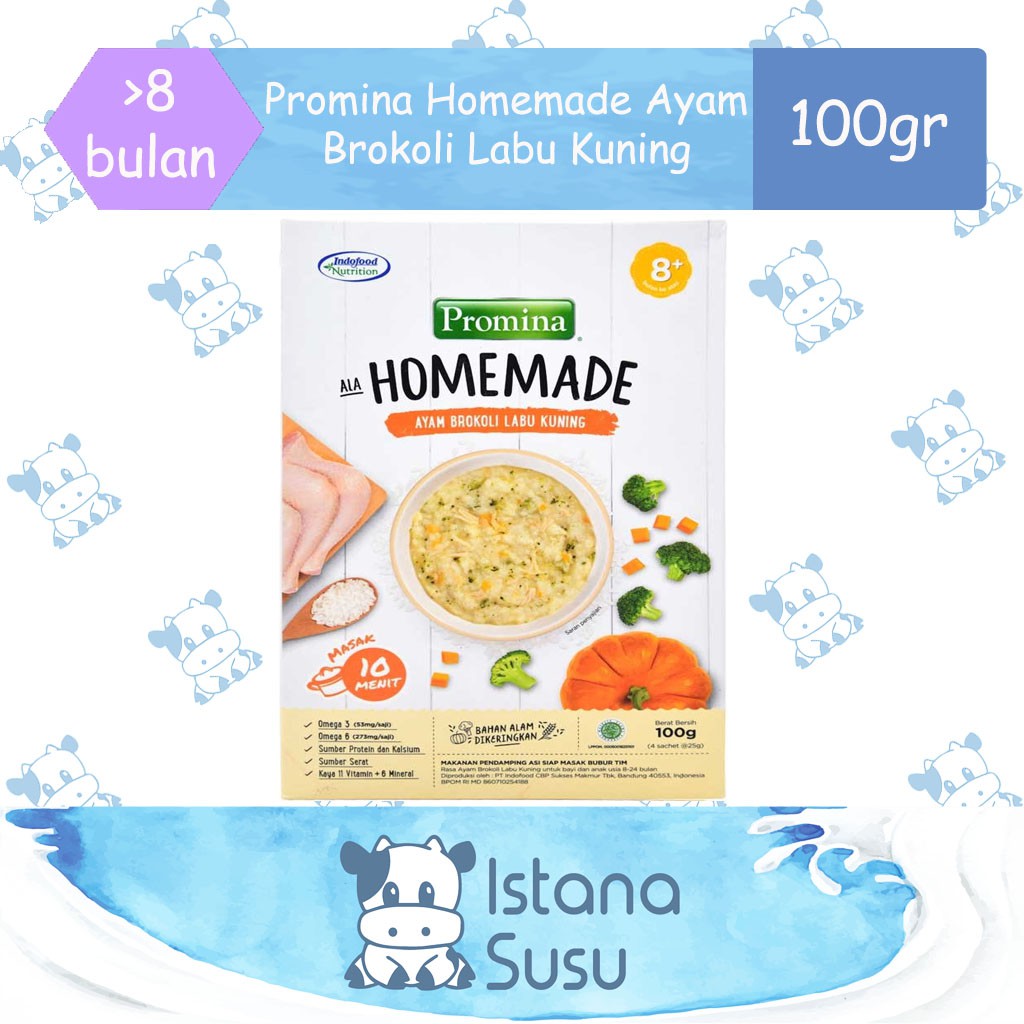 Promina ala HOMEMADE Bubur Bayi Usia 8+ Bulan 100gr