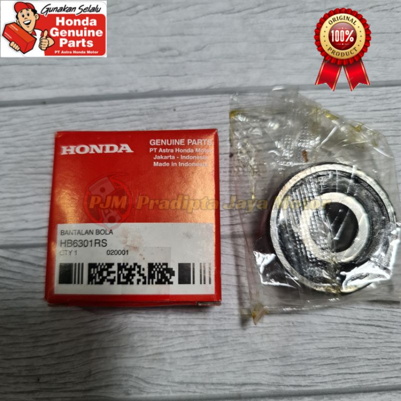 BEARING LAHER KLAHER RODA 6301 ORI ORIGINAL AHM - HB6301RS - Satuan