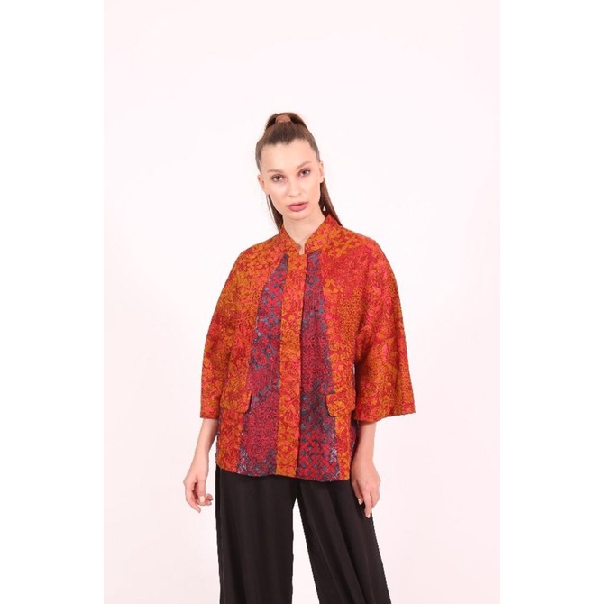 ALLEIRA BATIK CANNA RED BLOUSE