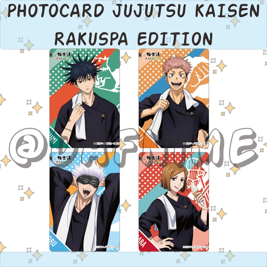 JUJUTSU KAISEN RAKUSPA EDITION PHOTOCARD ANIME