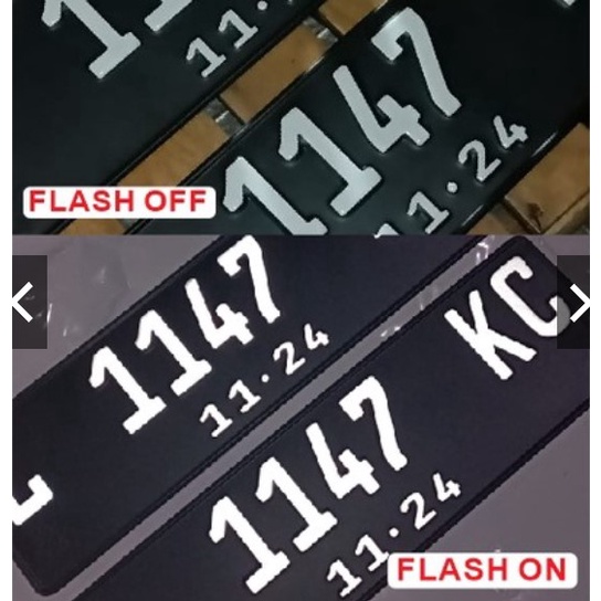 STICKER PLAT FONT BARU