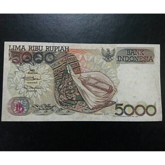 Uang 5000 rupiah sasando thn 1992