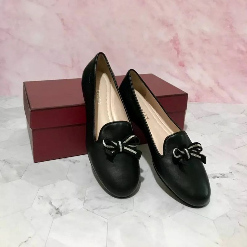 ORIGINAL SEPATU BALLY BARIN BLACK SIZE 36 WOMAN SHOES