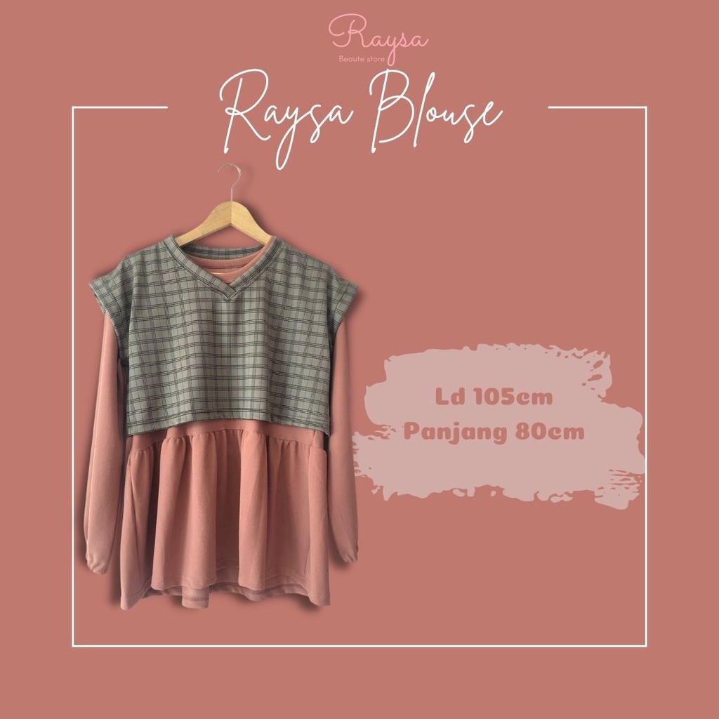Raysa Blouse Korea - Atasan Korea - Blouse korean look vol.2 baju wanita ala korea baju murah baju k