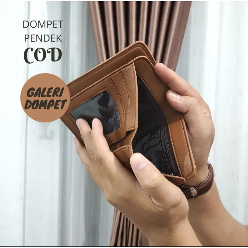 (Grosir) dompet kulit PU lipat berdiri ukuran 3/4 , pendek, panjang, dompet kartu, card holder, name tag brand embos