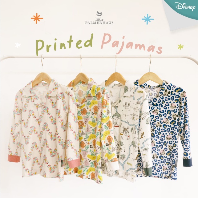 PNB231 LITTLE PALMERHAUS PIYAMA PAJAMAS PRINTED DISNEY 1-3 TAHUN