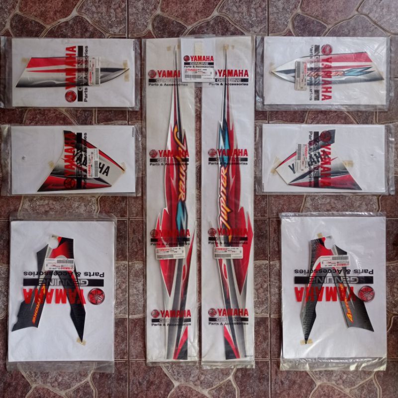 Stiker Striping Jupiter Z Lama Hitam Putih 2005 Original Asli YGP